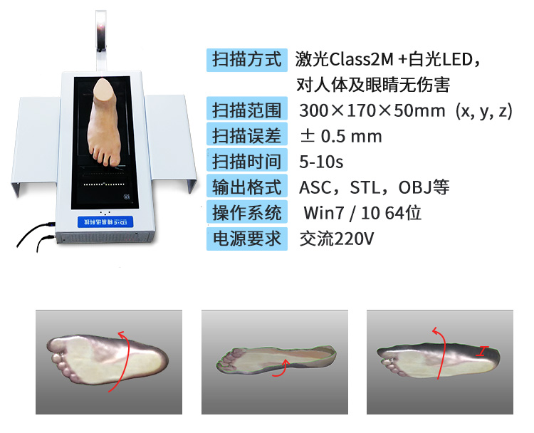 彩色足底掃描儀